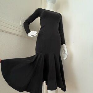 Vintage Punk label Betsey Johnson Ruffle Mermaid Body Con Dress fit and flare